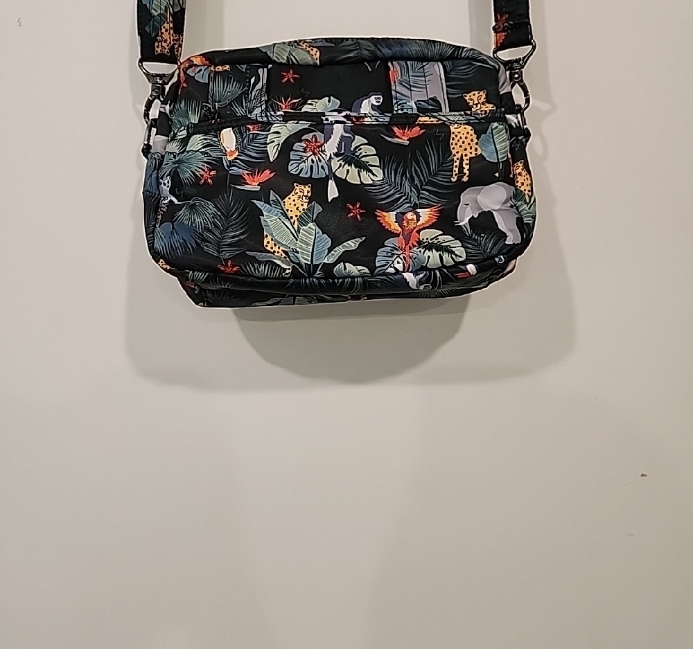 Lug Tropical Print Crossbody Bag Lightweight Travel Organizer Colorful Women’s - Picture 7 of 8